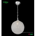 Lampe suspension pendentif en cristal à main légère